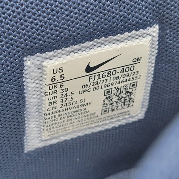 Nike SB Blazer Mid Orange Label Navy Gum FJ1680-400 US 6.5 Skate Board dunk 1 2 - Picture 11 of 11